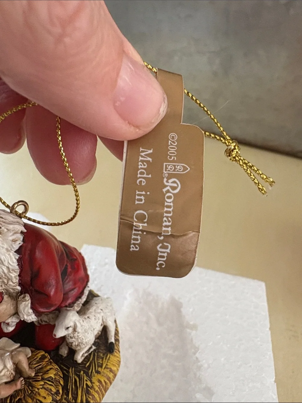 Kneeling Santa “Jesus is the Reason for the Season” Roman Christmas Ornament NEW